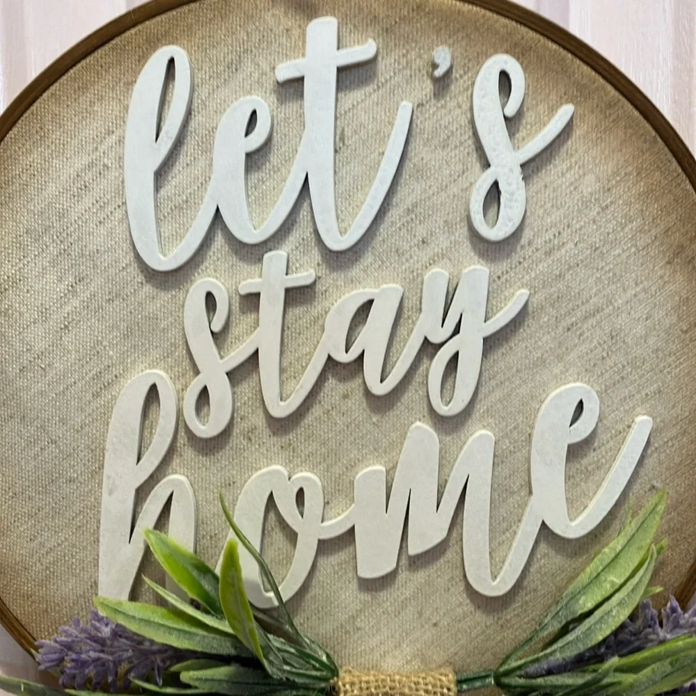 NWT Rustic Wall Decor with Lavender Accents